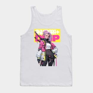 AKIBA DRIP - ⚪🟨⚪「✦ TECH WEAR NINJA GIRL X1 ✦ 」 ⚪🟨⚪ ANIME MANGA JAPAN AKIHABARA FASHION Tank Top